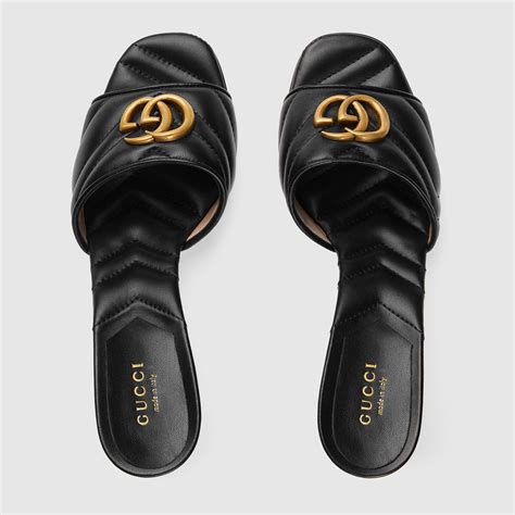 gucci double g slide sandal|Gucci closed toe sandals.